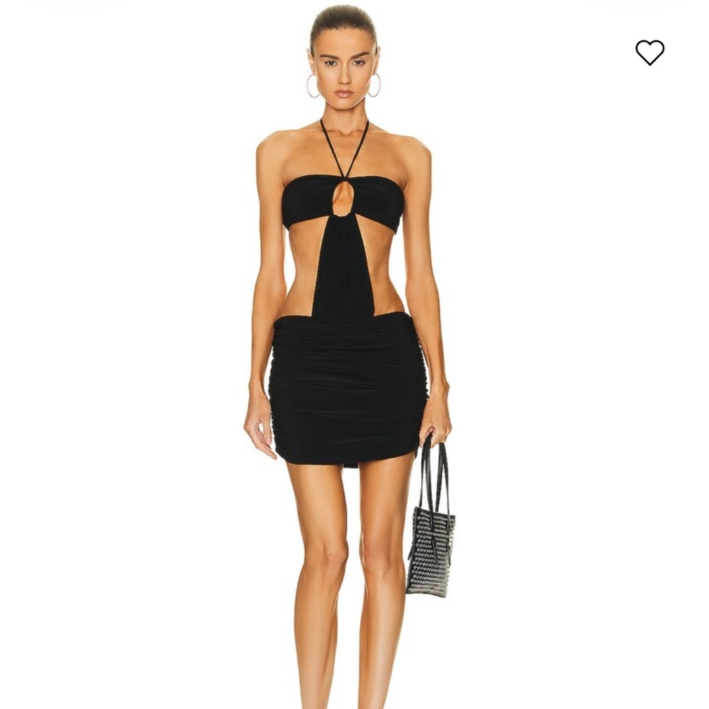 Norma Kamali Jason Bill Mini Dress in Black